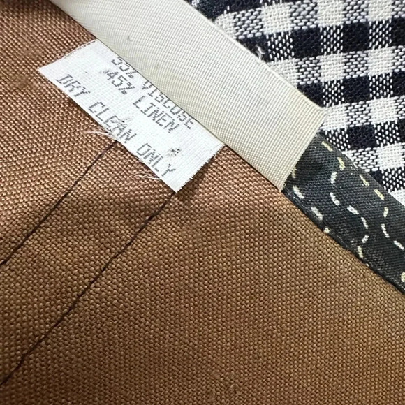 Lynn Murray Brown Colorful Wearable Art Applique Patches Jacket Coat Sz 4 - Picture 7 of 8